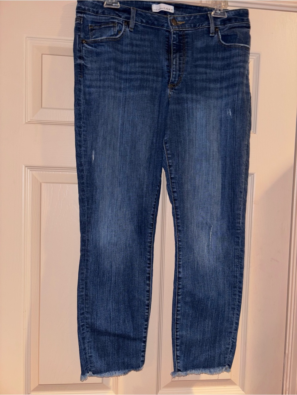 LOFT Dark Blue Curvy Skinny Jeans
